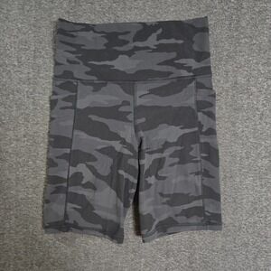 Athleta Ultimate Stash‎ Pocket Camo 7" Short Womens Sz XS Dark Gym Compression